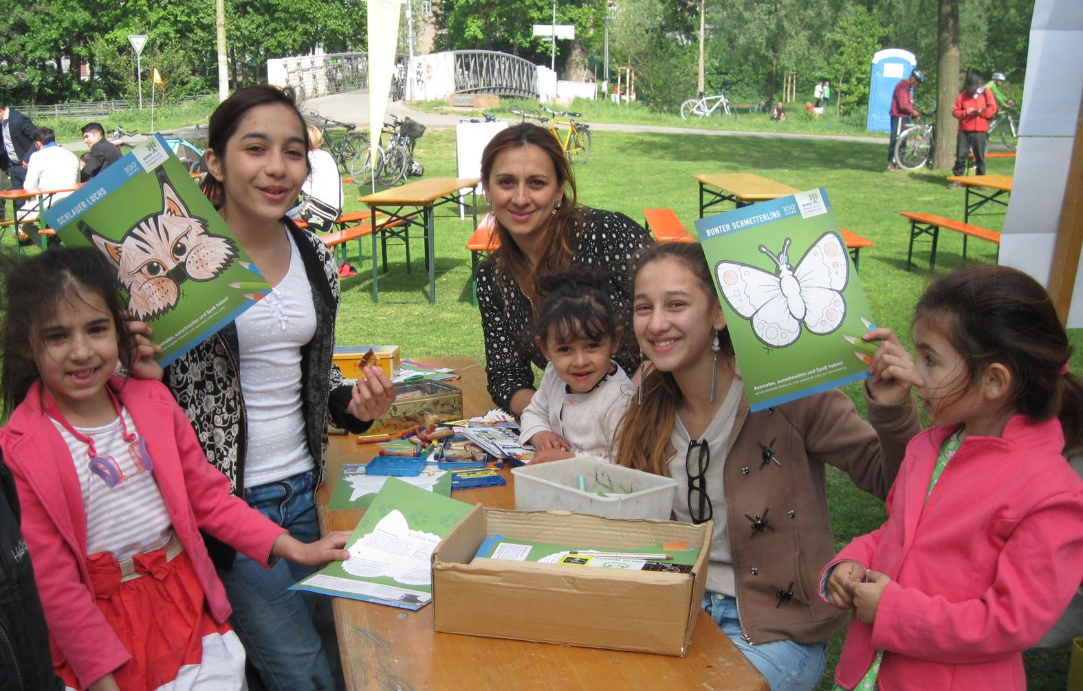 Beim Fürther Tag der Artenvielfalt am Badsteg