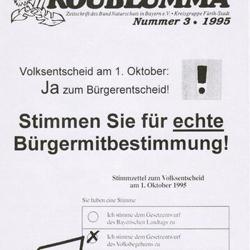 Koublumma 3-1995 zum Volksentscheid für kommunale Bürgerentscheide