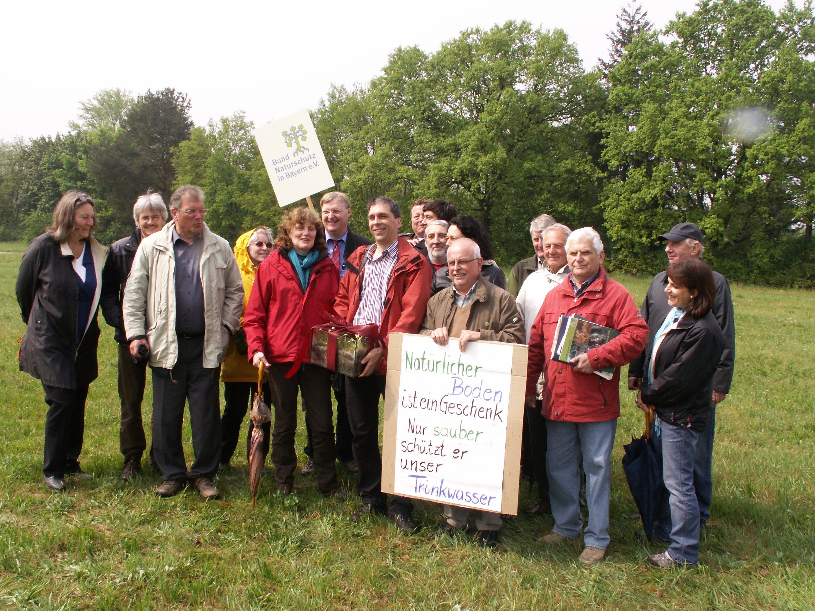 Auch der BN-Landesvorstand war zur Unterstützung vor Ort