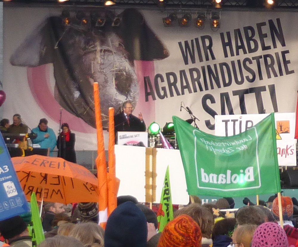 Demo "Wir haben es satt 2014" in Berlin