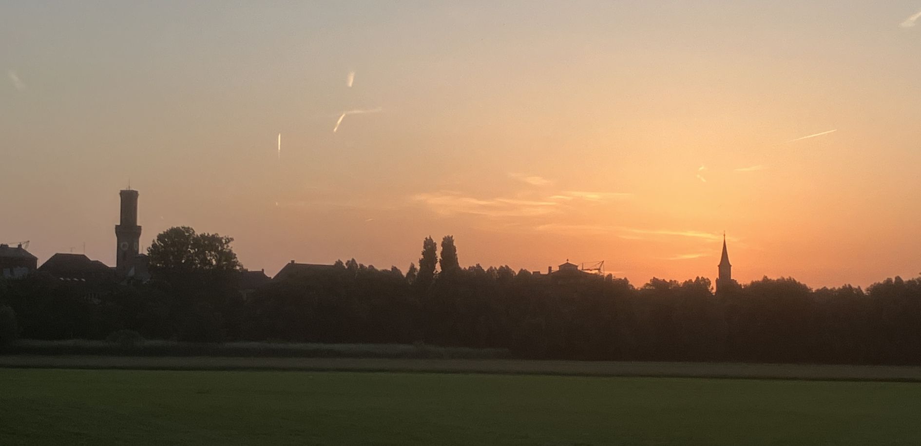 Sommerliche Abendstimmung im Fürther Pegnitztal